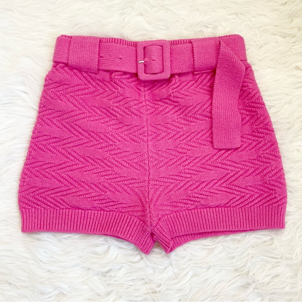 FASHIONNOVA Pink Knit Shorts